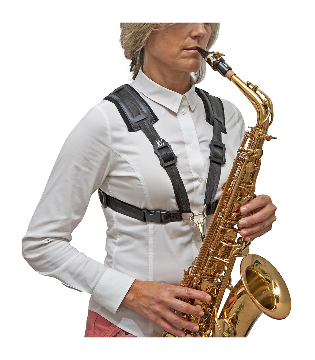 BG France Comfort Kreuzgurt - Saxophon - Damen - Extra Schulterstütze