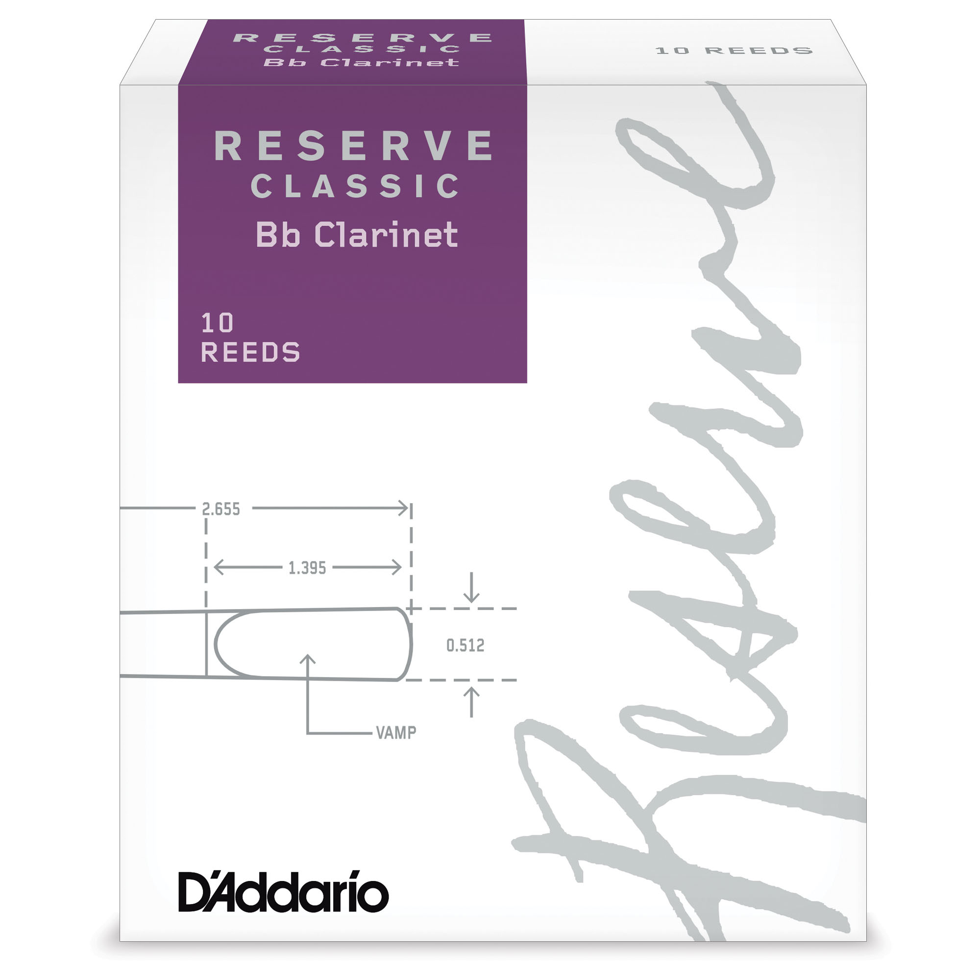 D'Addario Reserve Classic Rieten - Bb Klarinet (10 stuks)