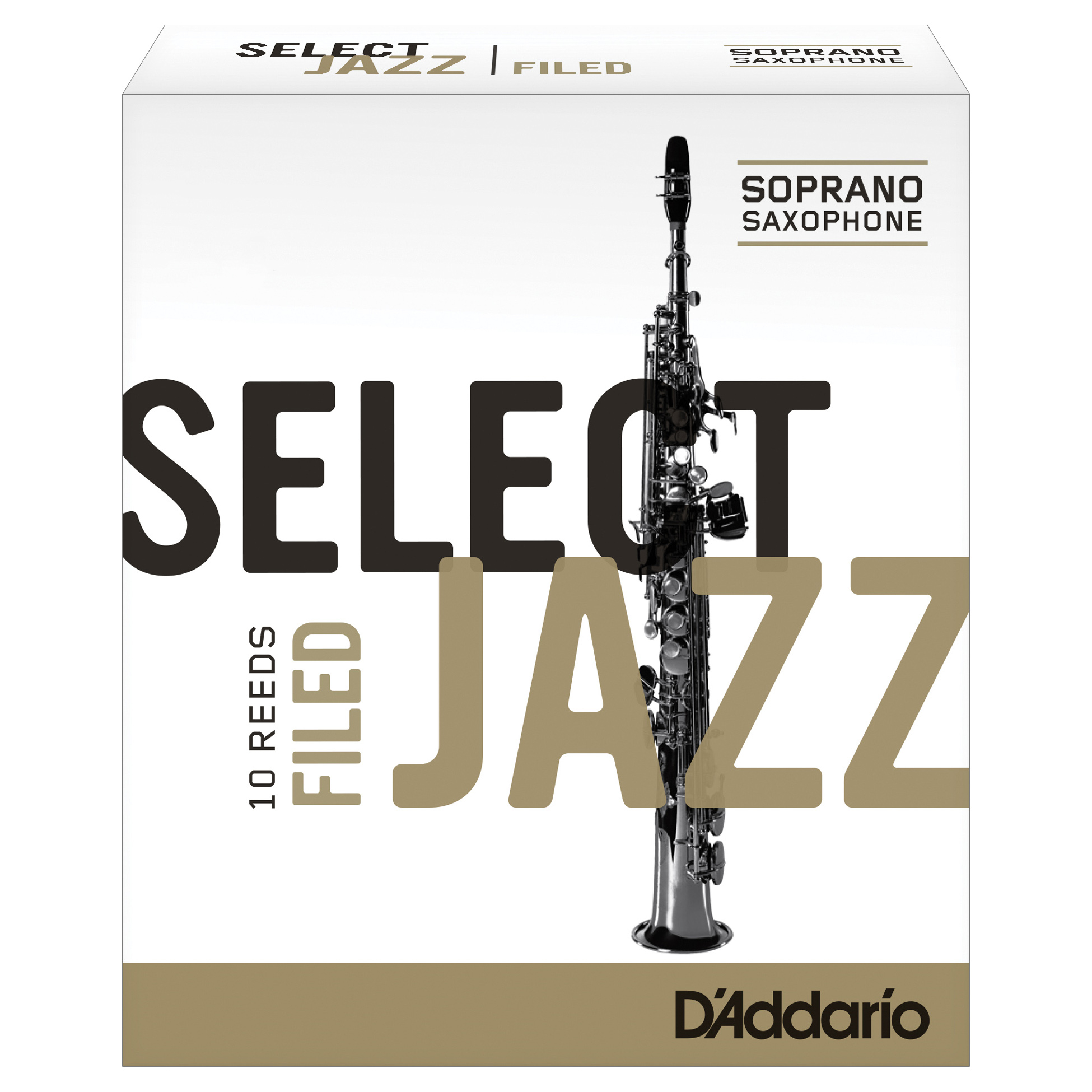 D'Addario Jazz Select Filed Rieten - Sopraansax (10 stuks)