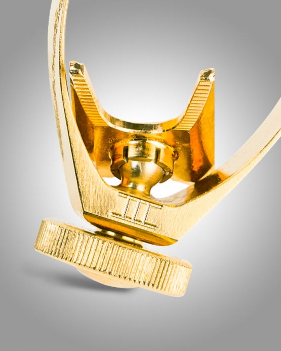 CG Mouthpiece Italy Alto Saxophone Mouthpiece including Gold Plated Ligature - Ebonite #7s