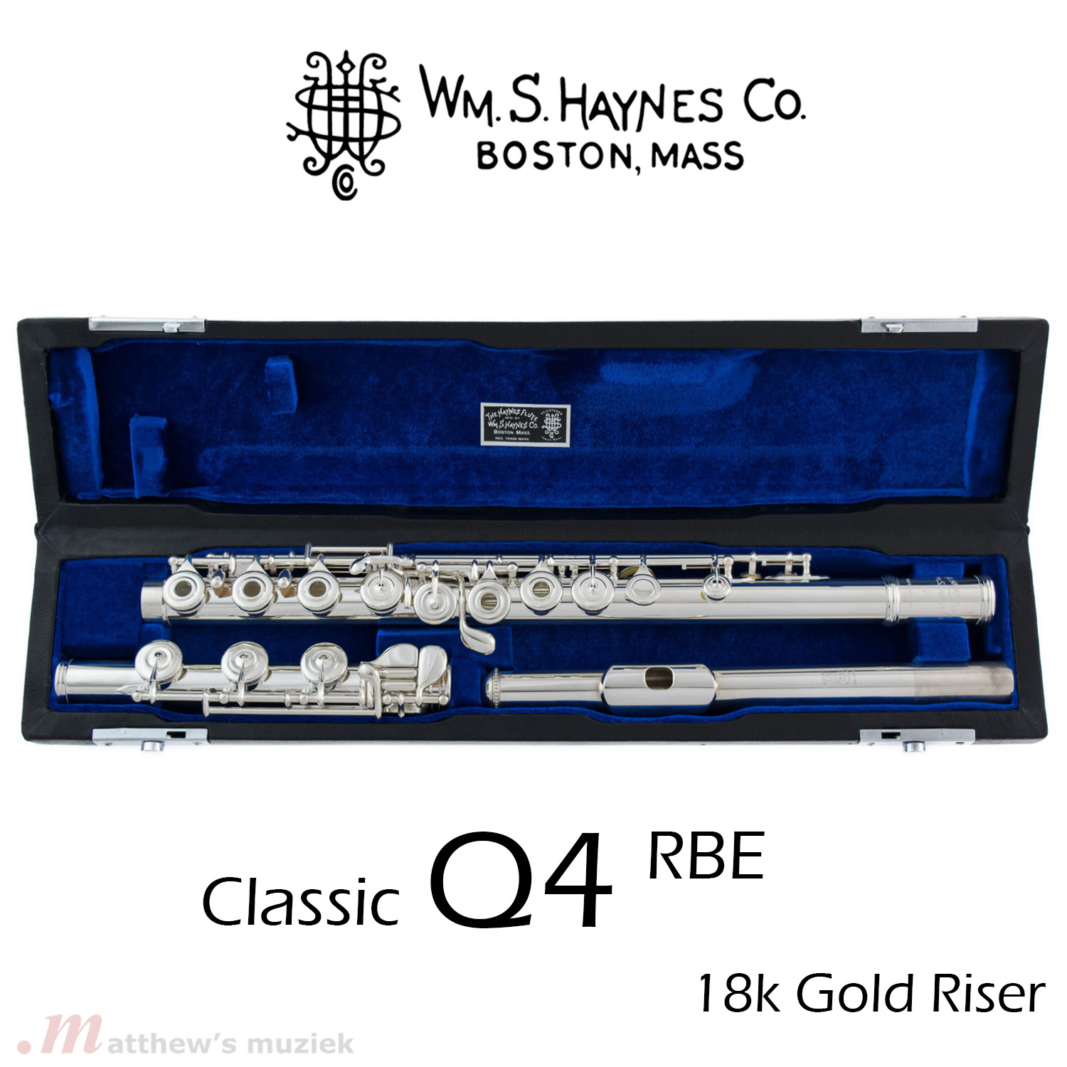 Haynes Querflöte - Classic Q4 RBE mit 14K Gold Kamin