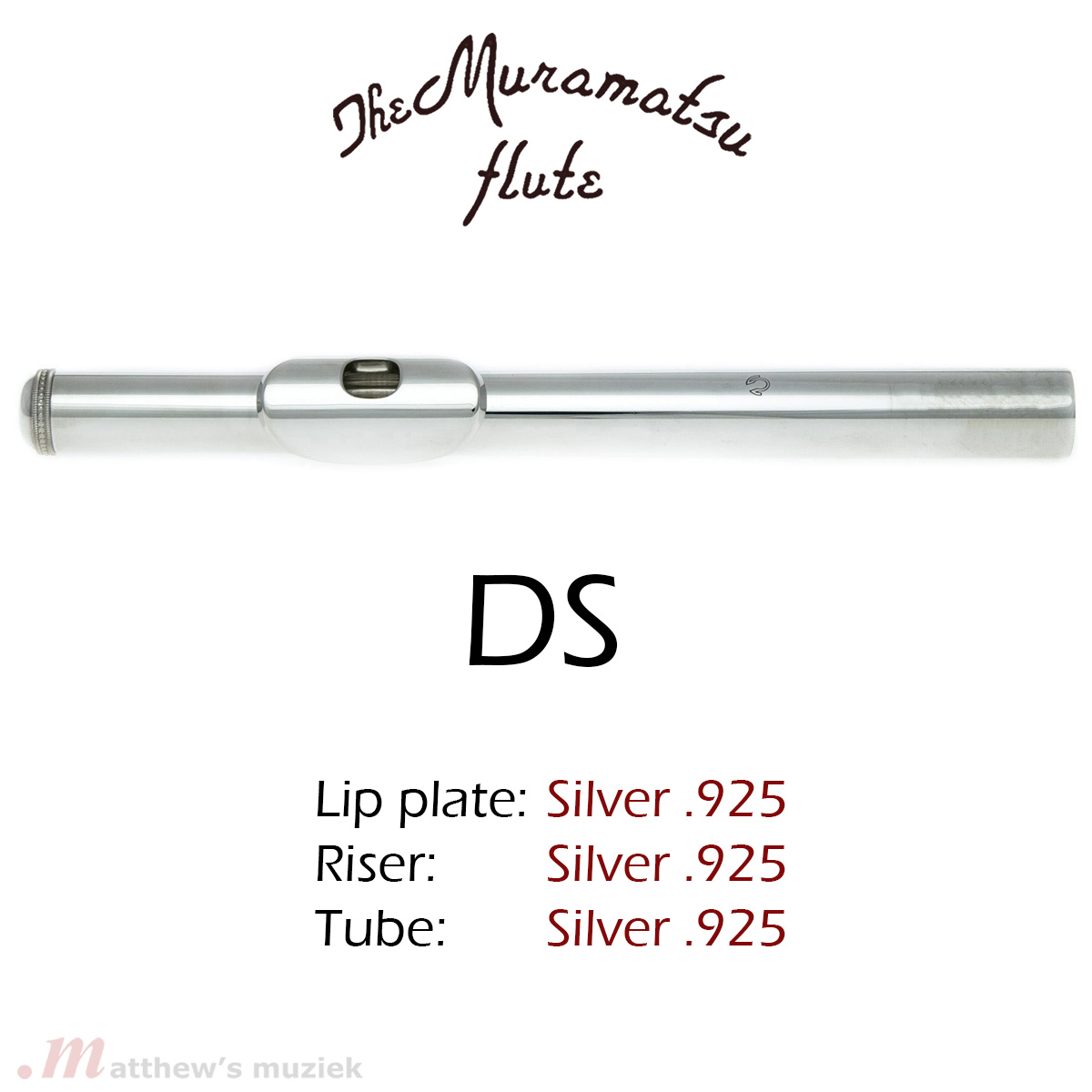 Muramatsu Flute Headjoint - Sterling Silver 