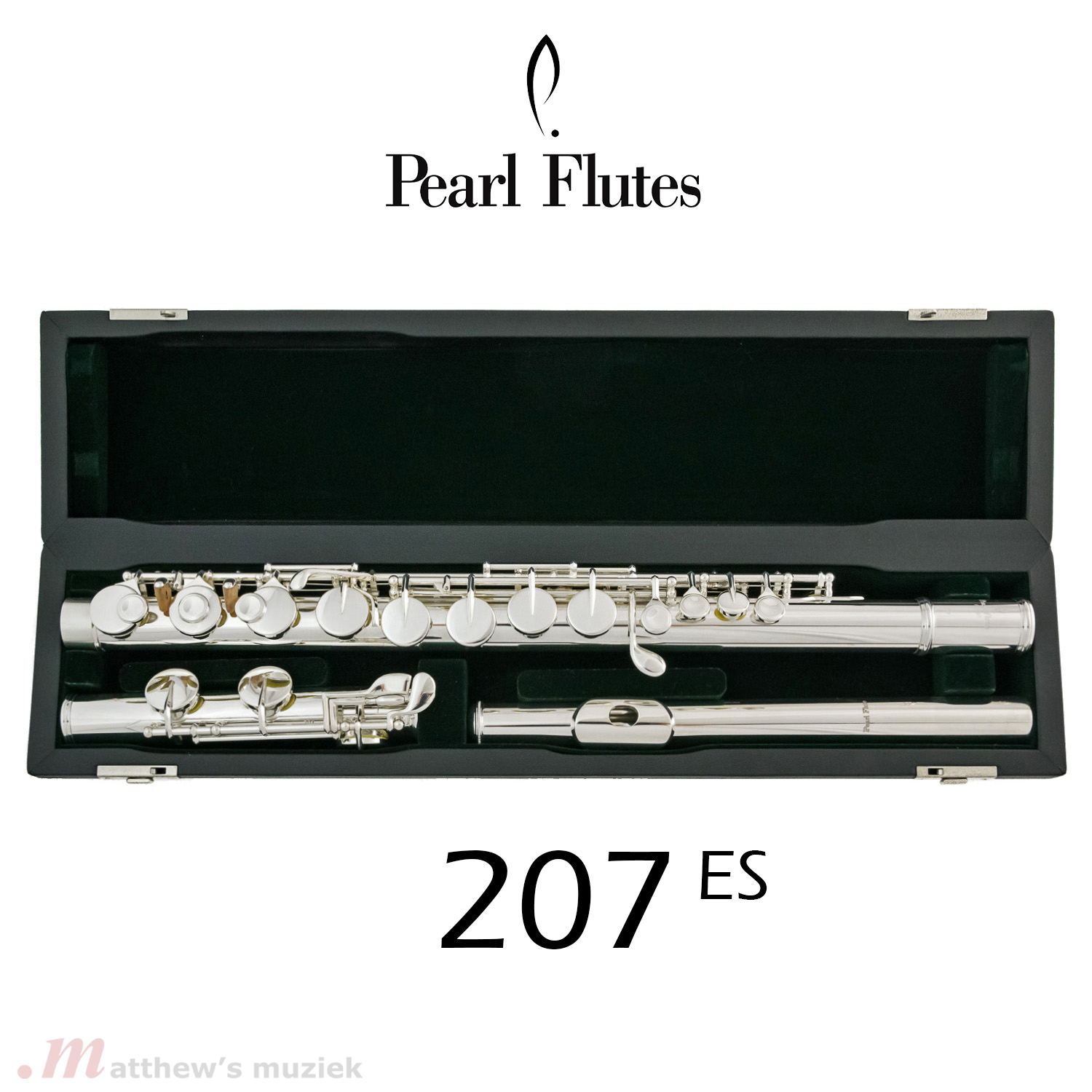 Pearl Altflöte - 207 ES mit Geradem Silber Kopfstück