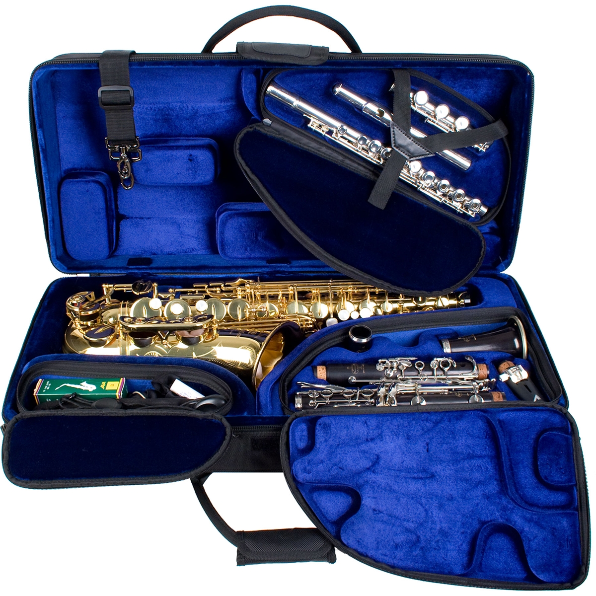 Protec PB-TRIALT Combi Case for Alto Sax + Flute + Clarinet