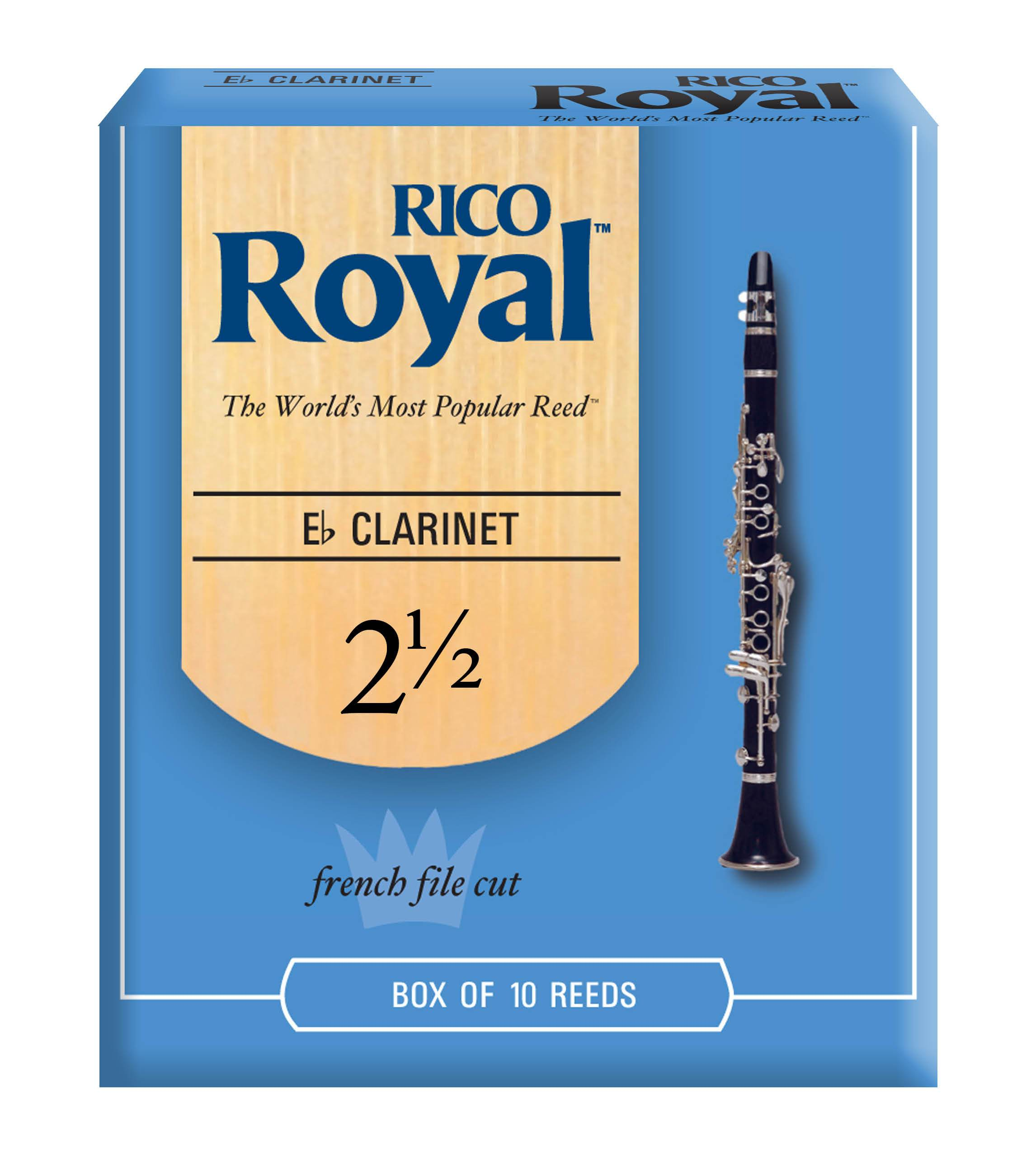 D'Addario Royal Reeds - Eb Clarinet (Box of 10) | Strength 2 1/2