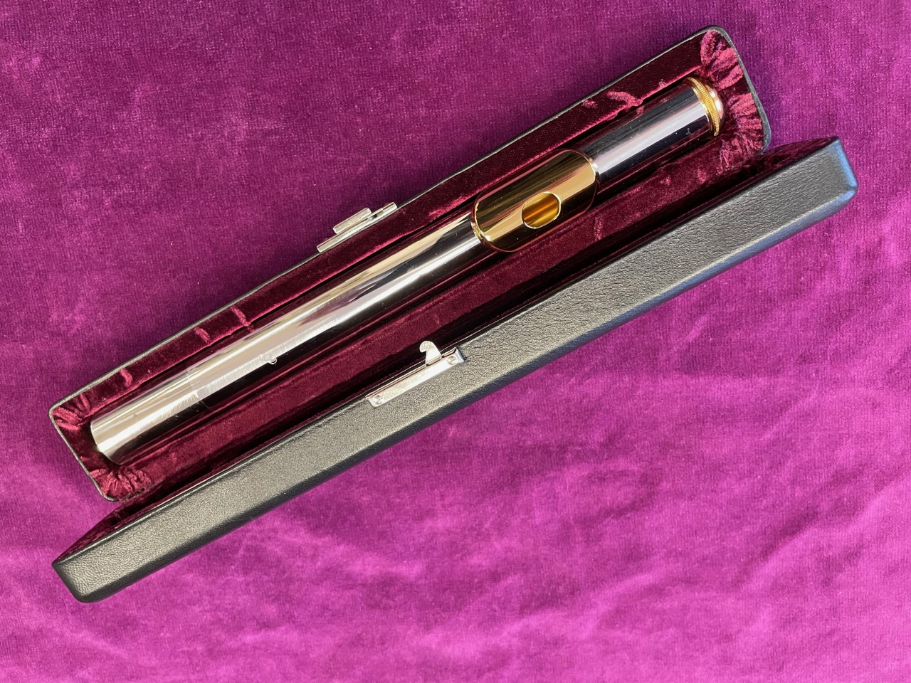 Pearl Flute Headjoint - Brezza Silver Plated - Gold Plated Lipplate, Riser and Crown