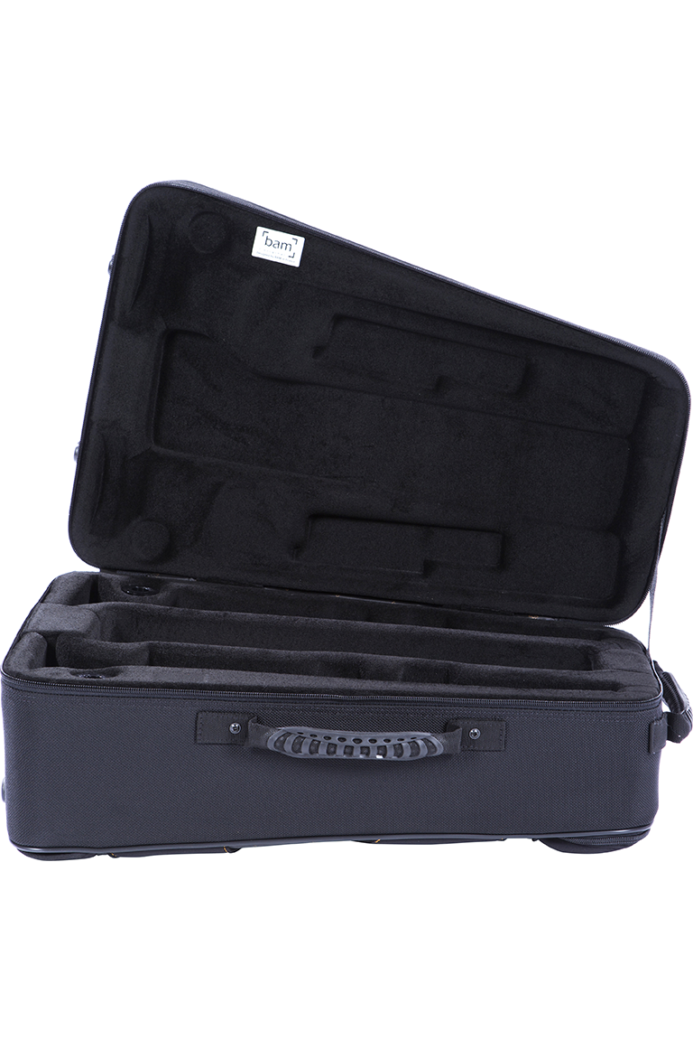 Bam 3024 New Trekking Case for Two Trumpets - Black