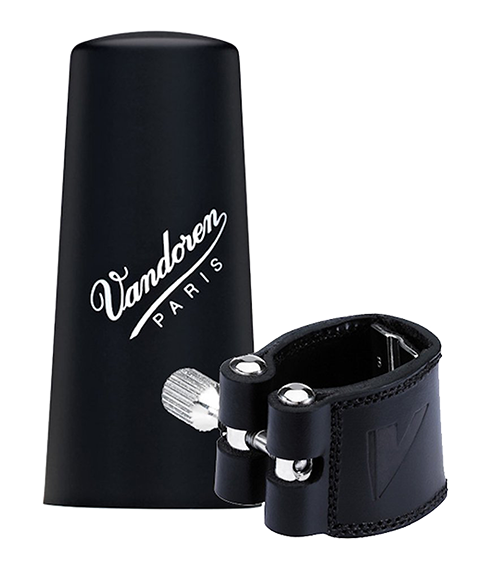 Vandoren Ligature - Bass Clarinet - Leather with plastic cap