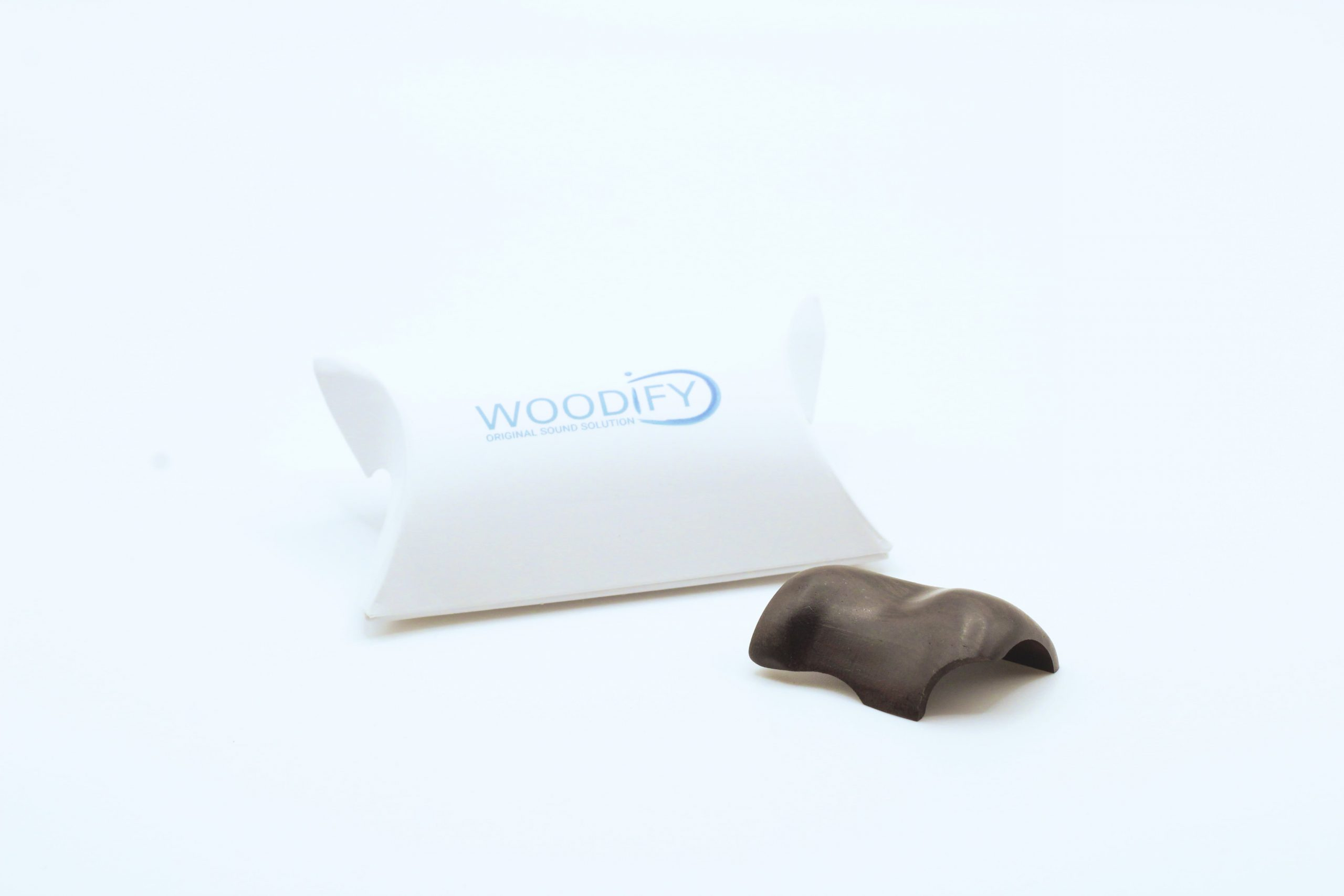 Woodify Wave Finger Rest for Flute - Grenadilla