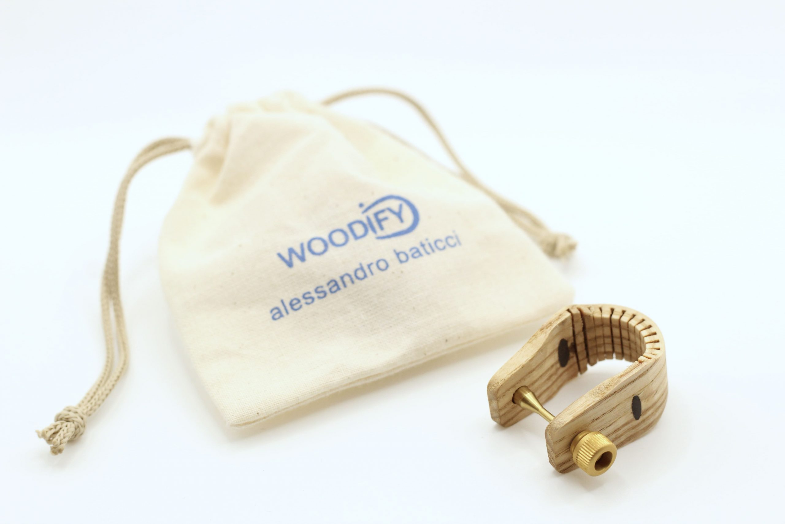 Woodify Ring voor Dwarsfluit - Essenhout/Zebrano