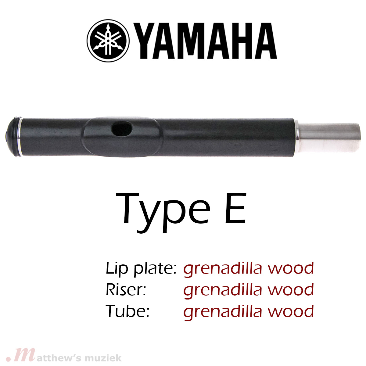 Yamaha Holzflötenkopfstück - Type EW