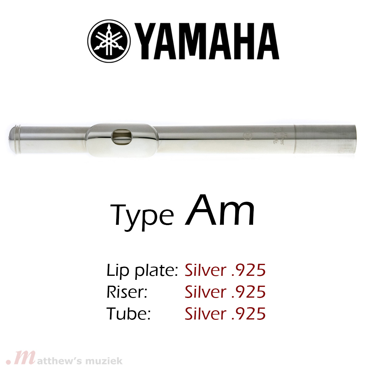 Yamaha Head Joint - Type 'Am' - Sterling Silver